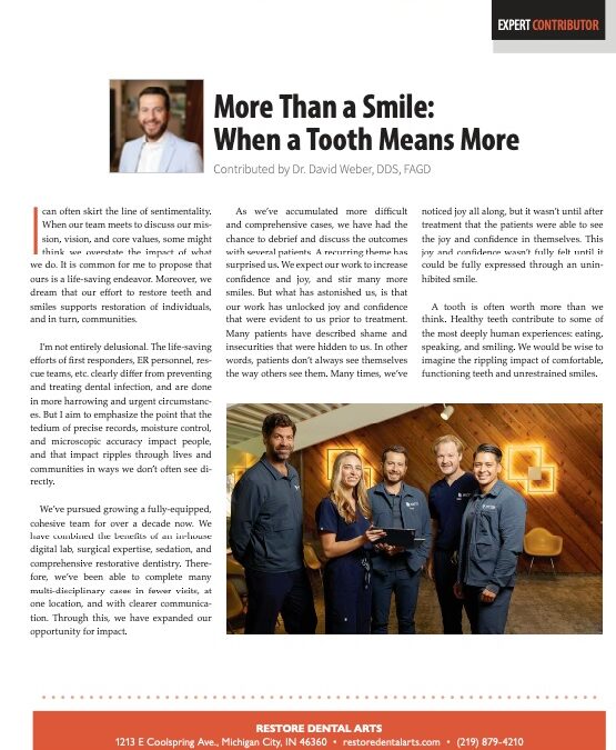 More Than a Smile: When a Tooth Means More